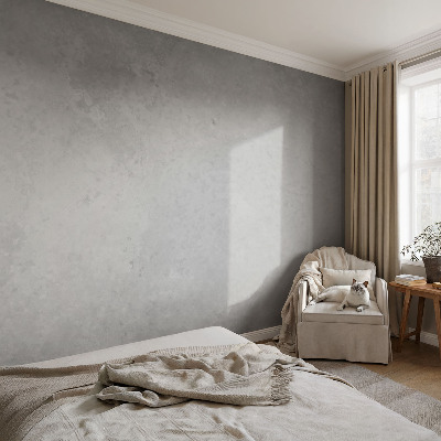 Papel mural texturado decorativo en tono gris elegante
