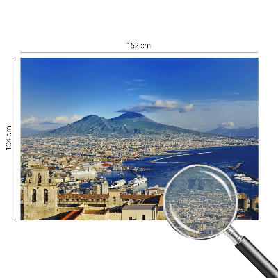 Mural decorativo con un panorama costero