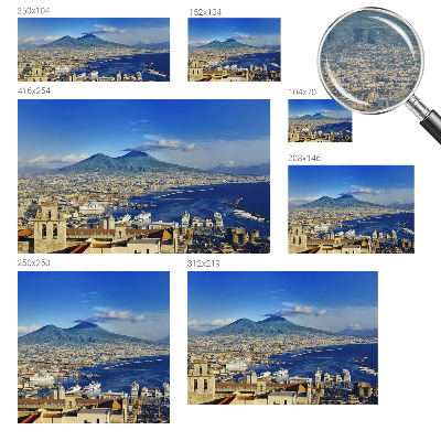 Mural decorativo con un panorama costero