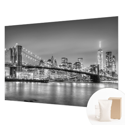 Fotomural decorativo para cabecero de cama con el diseño 'El puente de la metrópolis'
