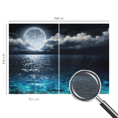 Papel mural con patrón decorativo con diseño 'Mar nocturno'