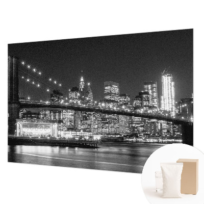Papel mural texturado decorativo con motivo 'Panorama nocturno'