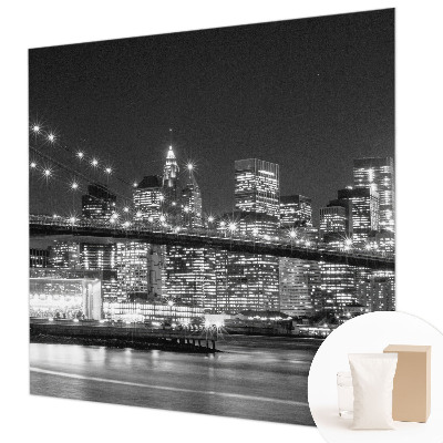 Papel mural texturado decorativo con motivo 'Panorama nocturno'