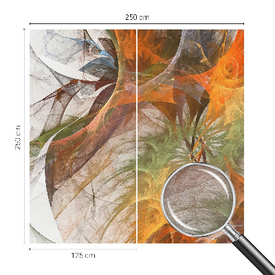 Papel mural con patrón decorativo con diseño caleidoscópico abstracto