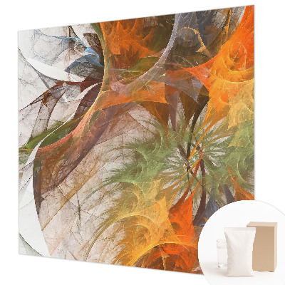 Papel mural con patrón decorativo con diseño caleidoscópico abstracto