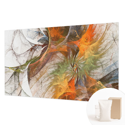 Papel mural con patrón decorativo con diseño caleidoscópico abstracto