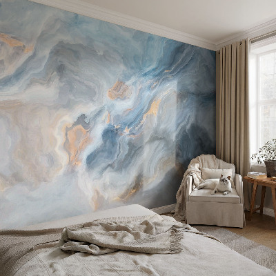 Mural de pared con estampado hermoso con abstracciones coloridas