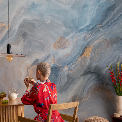 Mural de pared con estampado hermoso con abstracciones coloridas
