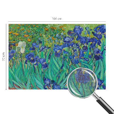Mural decorativo con diseño de flores de jardín