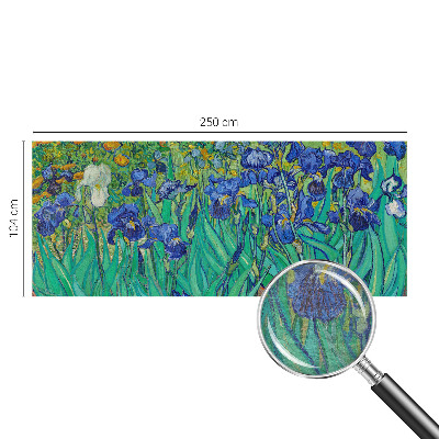 Mural decorativo con diseño de flores de jardín