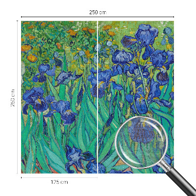 Mural decorativo con diseño de flores de jardín