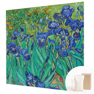 Mural decorativo con diseño de flores de jardín