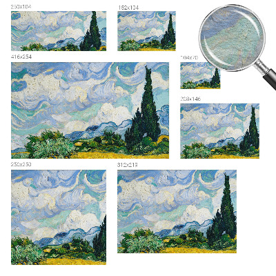 Papel mural texturado decorativo con diseño de nubes expresivas