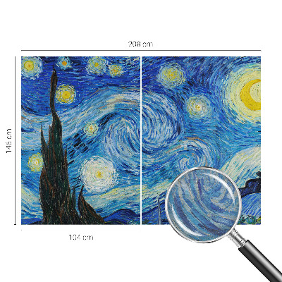 Papel mural con patrón decorativo con motivo de cielo nocturno