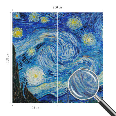 Papel mural con patrón decorativo con motivo de cielo nocturno