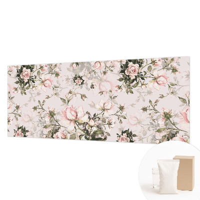 Papel mural texturado decorativo con estampado floral