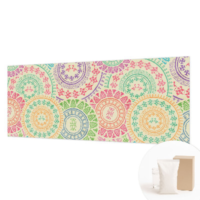 Fotomural decorativo para cabecero de cama con mandalas coloridos
