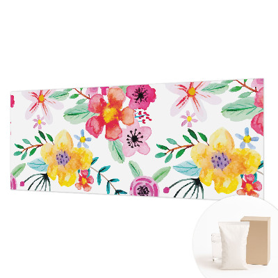Mural de pared con estampado hermoso con un motivo floral que aporta frescura