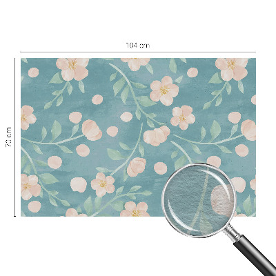 Papel mural texturado decorativo con motivo floral elegante