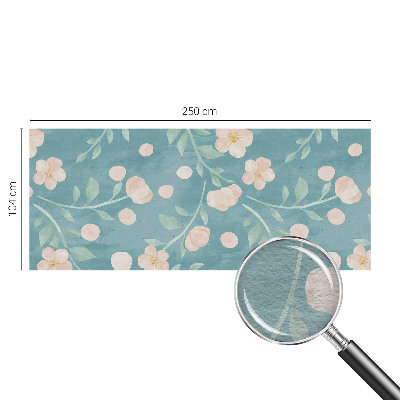Papel mural texturado decorativo con motivo floral elegante