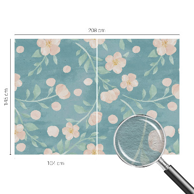 Papel mural texturado decorativo con motivo floral elegante