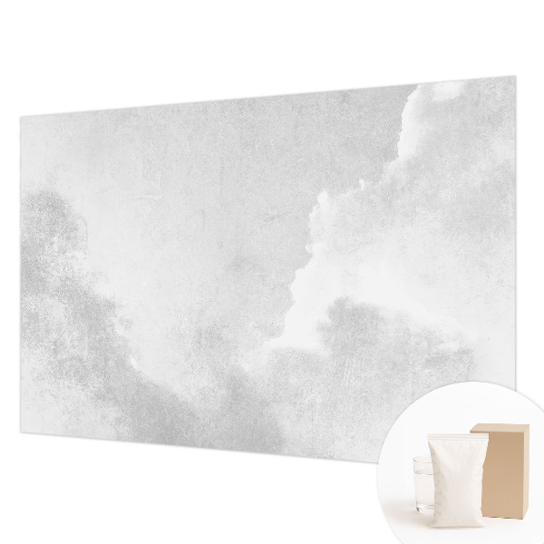 Mural decorativo con diseño de nubes sutiles