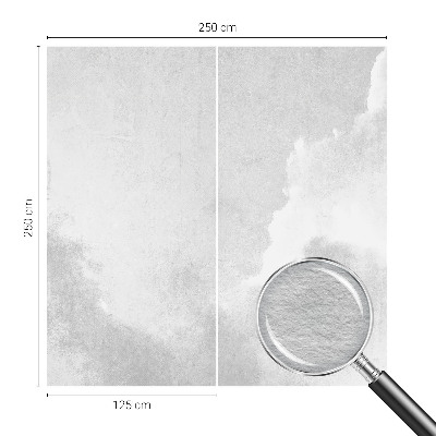 Mural decorativo con diseño de nubes sutiles
