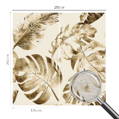 Fotomural decorativo para cabecero de cama con motivo de flora exótica