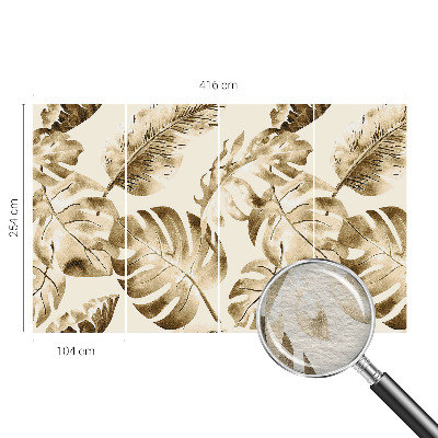 Fotomural decorativo para cabecero de cama con motivo de flora exótica