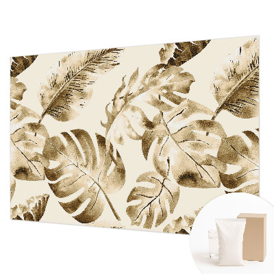 Fotomural decorativo para cabecero de cama con motivo de flora exótica