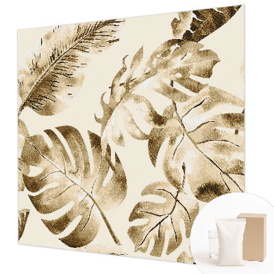 Fotomural decorativo para cabecero de cama con motivo de flora exótica