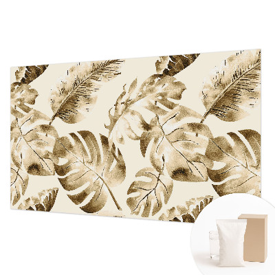 Fotomural decorativo para cabecero de cama con motivo de flora exótica