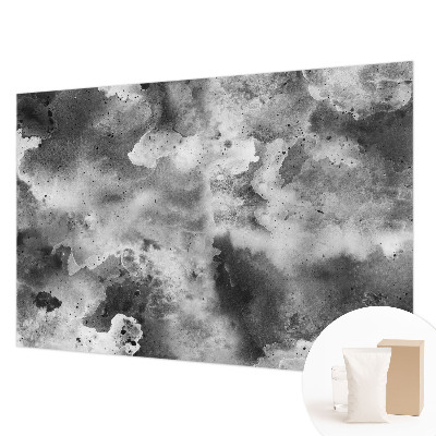 Mural de pared con estampado hermoso con motivo de nubes grises