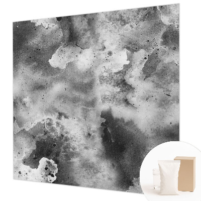 Mural de pared con estampado hermoso con motivo de nubes grises