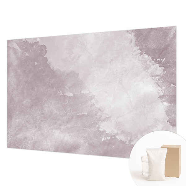 Mural decorativo con diseño de abstracción en tonos púrpura