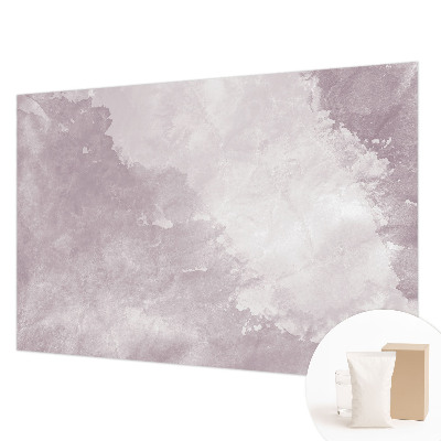 Mural decorativo con diseño de abstracción en tonos púrpura