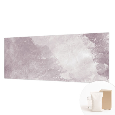 Mural decorativo con diseño de abstracción en tonos púrpura