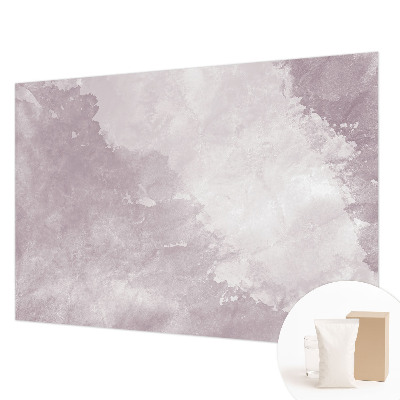 Mural decorativo con diseño de abstracción en tonos púrpura
