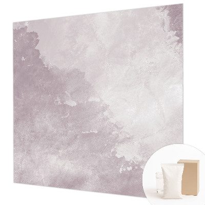 Mural decorativo con diseño de abstracción en tonos púrpura