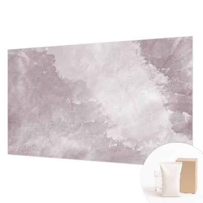 Mural decorativo con diseño de abstracción en tonos púrpura