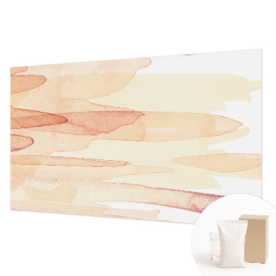 Mural de pared con estampado hermoso con pinceladas en tonos pastel