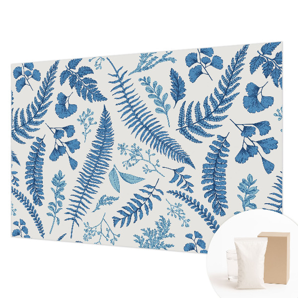 Papel mural texturado decorativo con patrones botánicos
