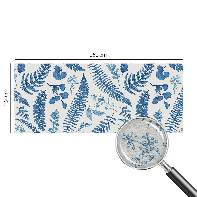Papel mural texturado decorativo con patrones botánicos