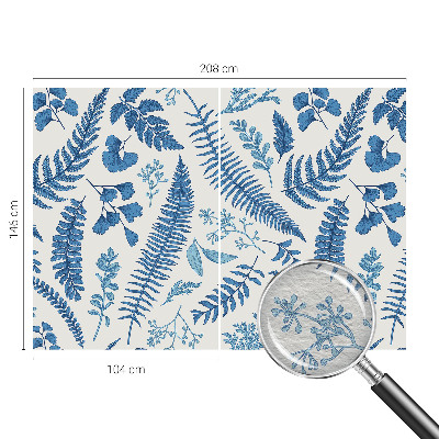 Papel mural texturado decorativo con patrones botánicos