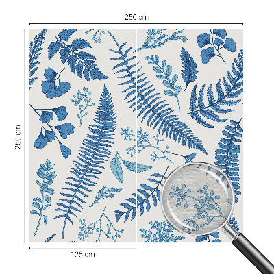 Papel mural texturado decorativo con patrones botánicos