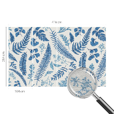 Papel mural texturado decorativo con patrones botánicos