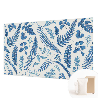 Papel mural texturado decorativo con patrones botánicos