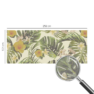 Fotomural decorativo para cabecero de cama con motivo de flora exótica