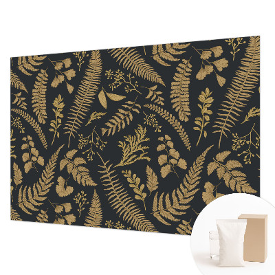 Mural de pared con estampado hermoso con diseño de hojas botánicas
