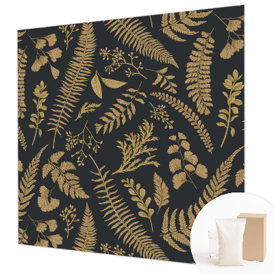Mural de pared con estampado hermoso con diseño de hojas botánicas